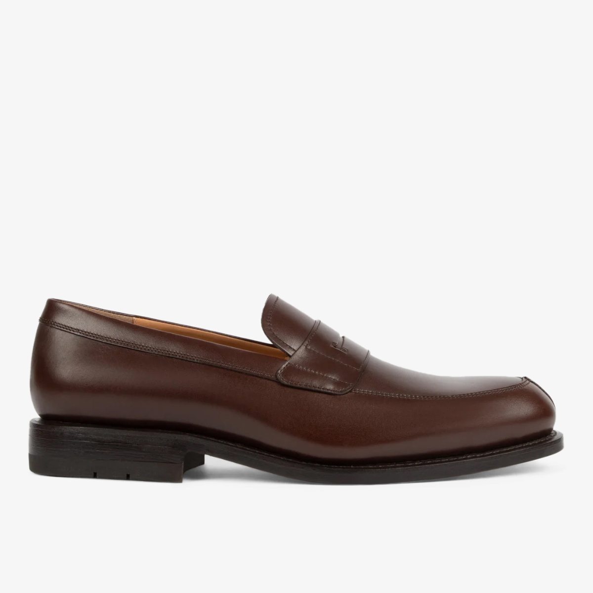 Heschung Lilium moro dark brown penny loafers