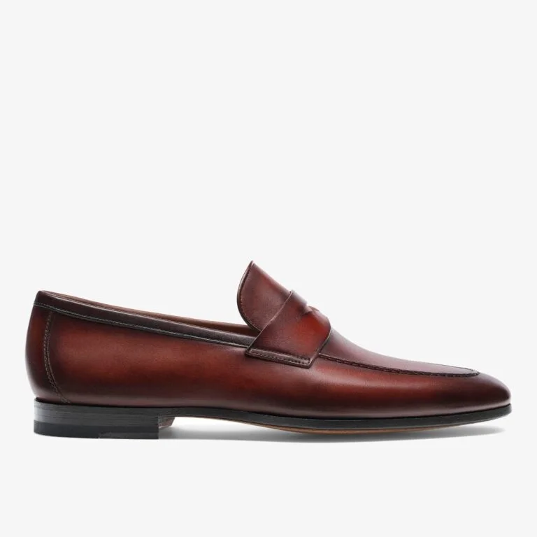 Magnanni Delos cognac penny loafers