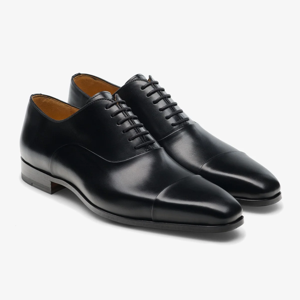 Magnanni Milos black toe cap oxford shoes