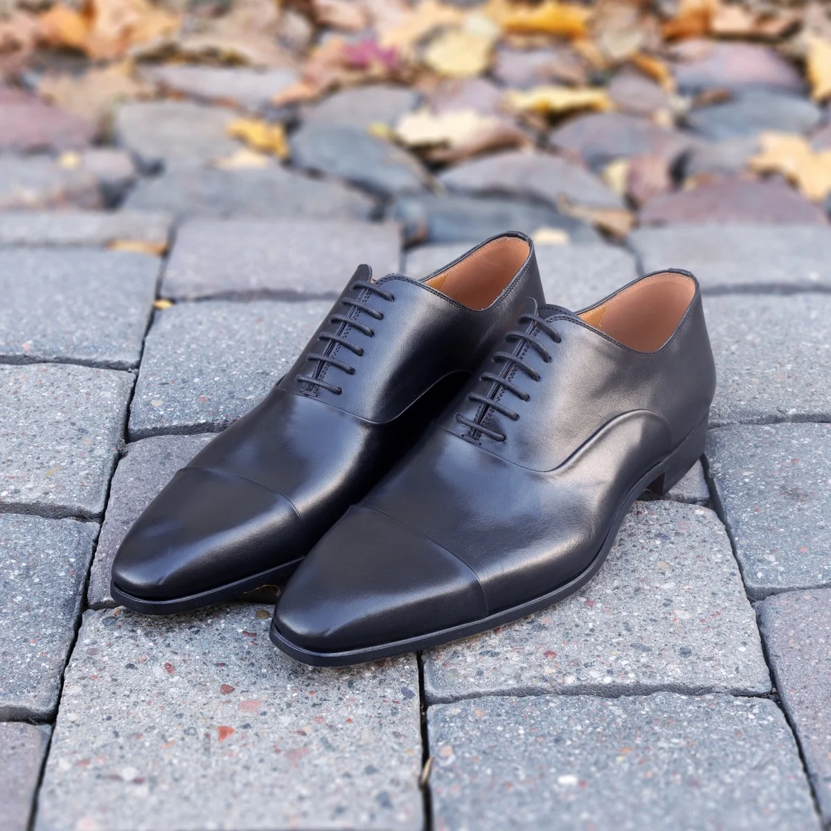 Magnanni Milos / Corey black toe cap oxford shoes