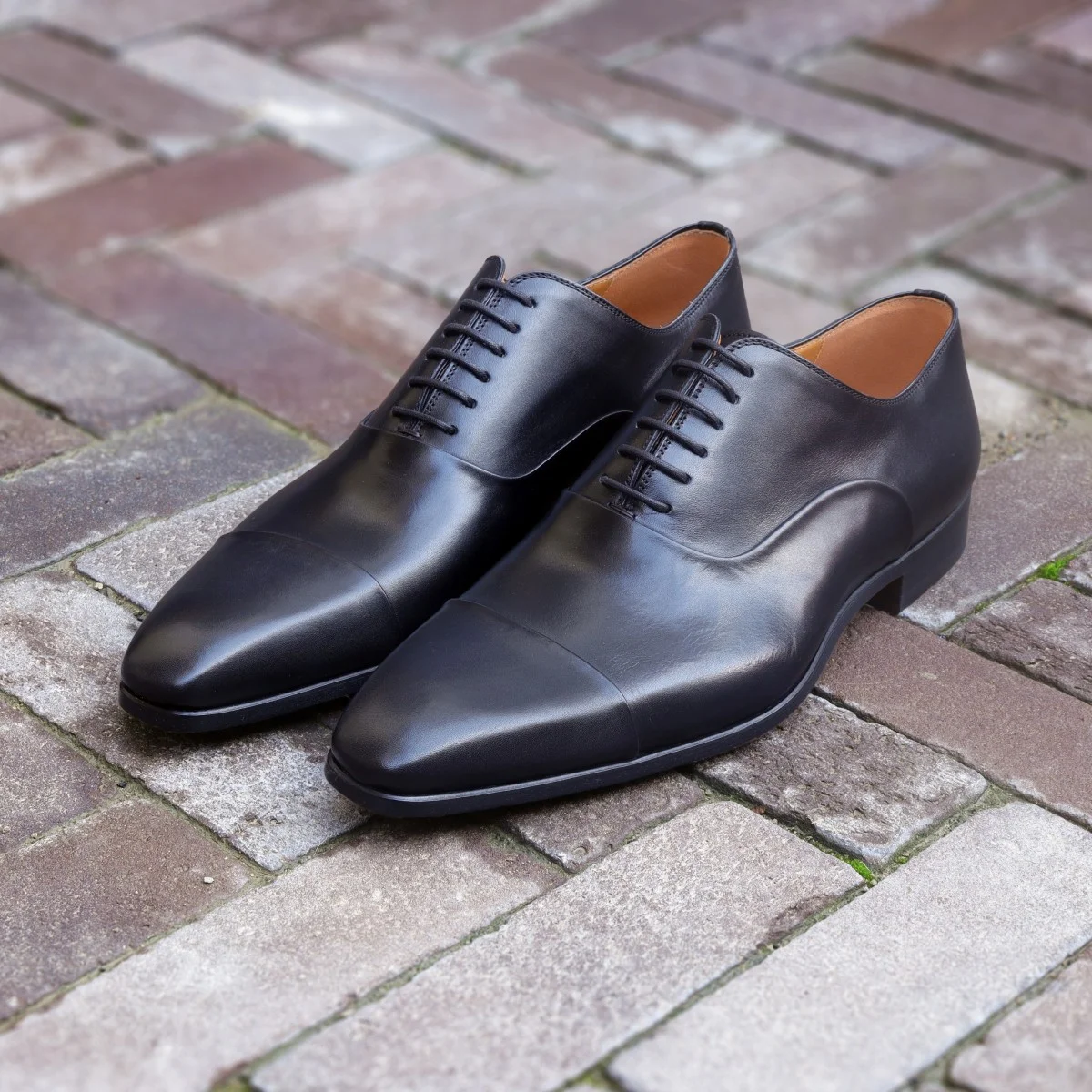 Magnanni Milos / Corey black toe cap oxford shoes