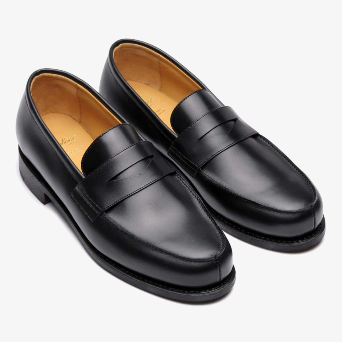 Paraboot Adonis Cuir lisse noir penny loafers