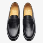 Paraboot Adonis Cuir lisse noir penny loafers