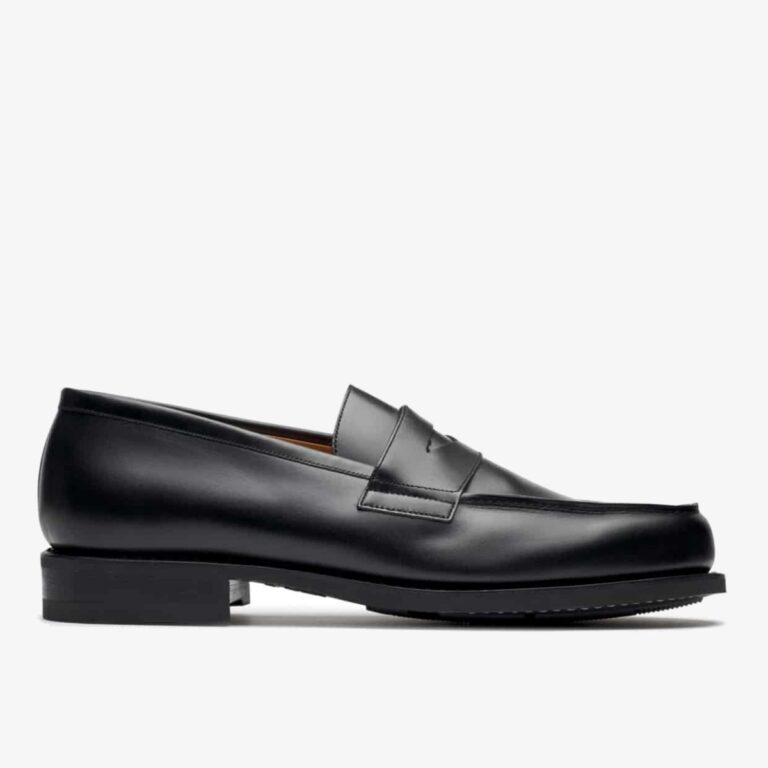Paraboot Adonis Galaxy Fine lisse noir penny loafers