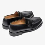 Paraboot Adonis Galaxy Fine lisse noir penny loafers