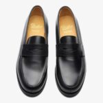 Paraboot Adonis Galaxy Fine lisse noir penny loafers