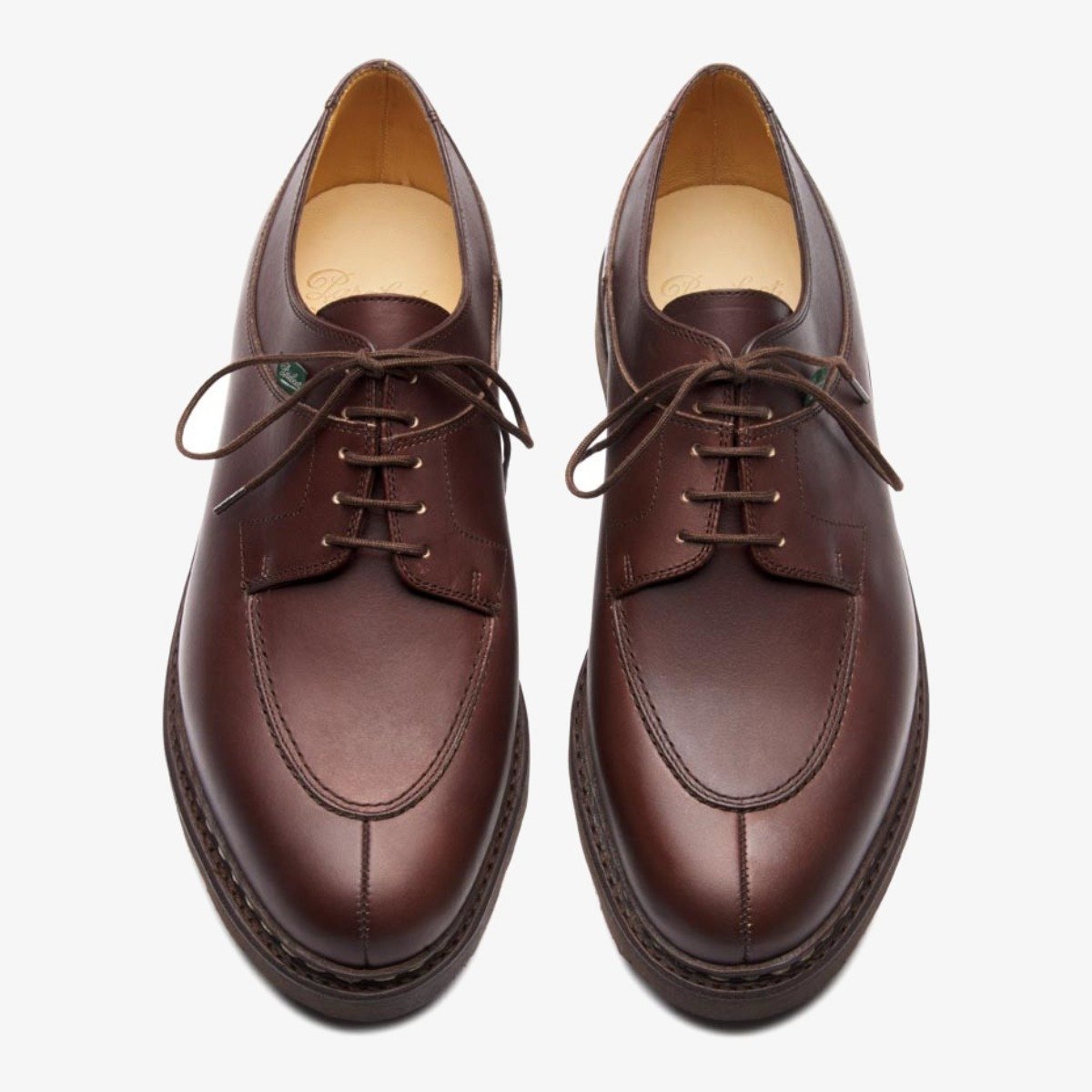 Paraboot Avignon Café Split Toe Derby Shoes - The Noble Dandy