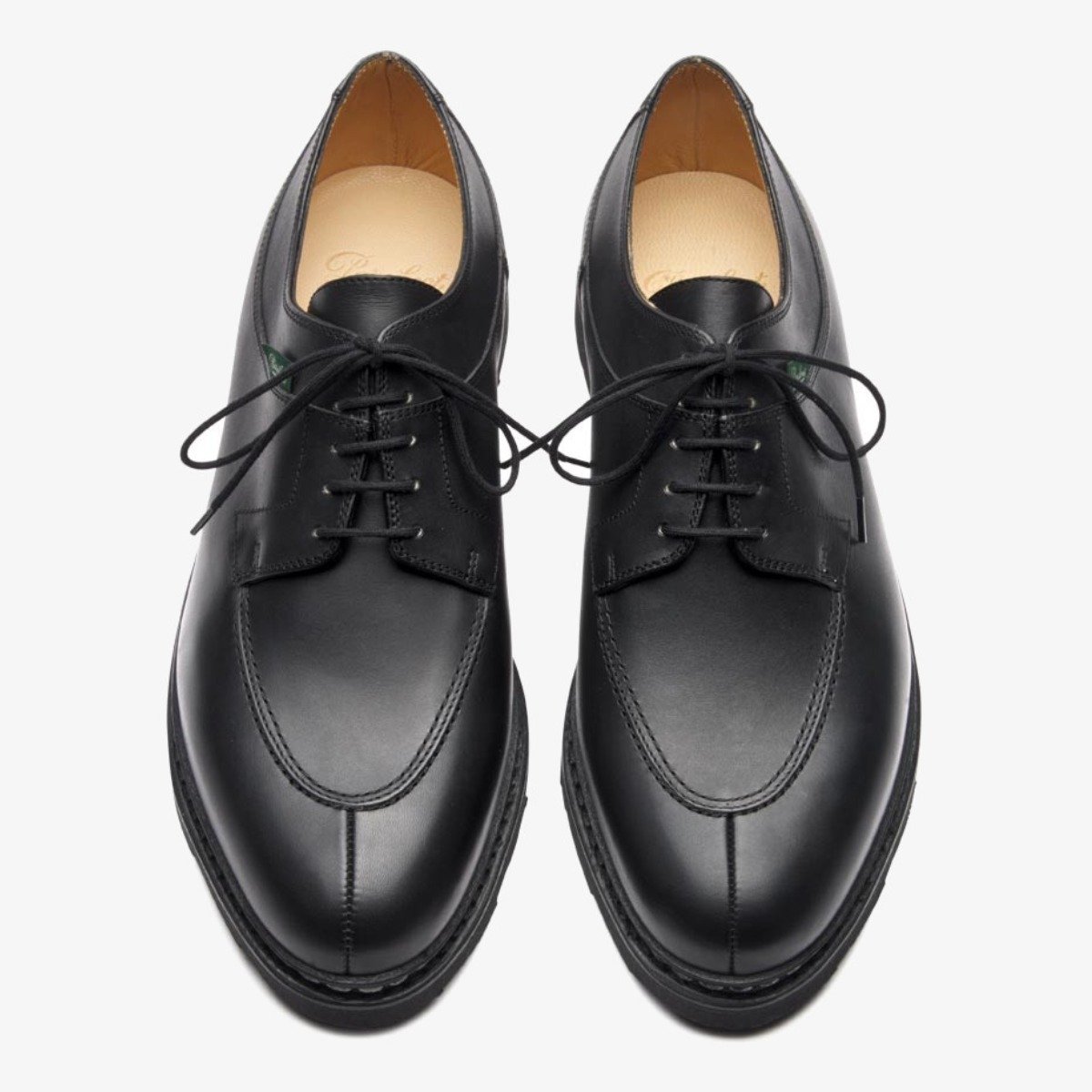 Paraboot Avignon Noir Split Toe Derby Shoes