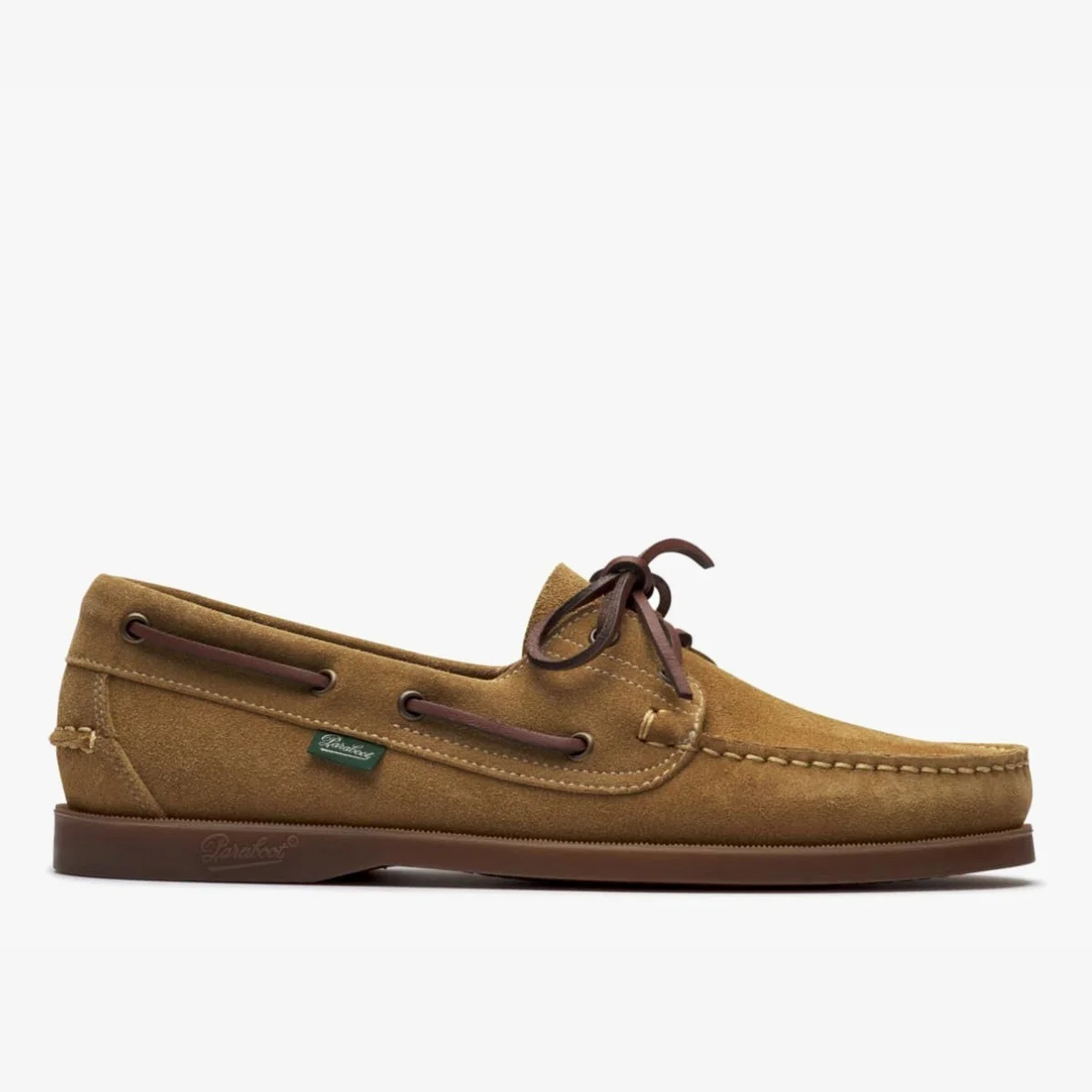 Paraboot Barth Marine miel velours fauve boat shoes