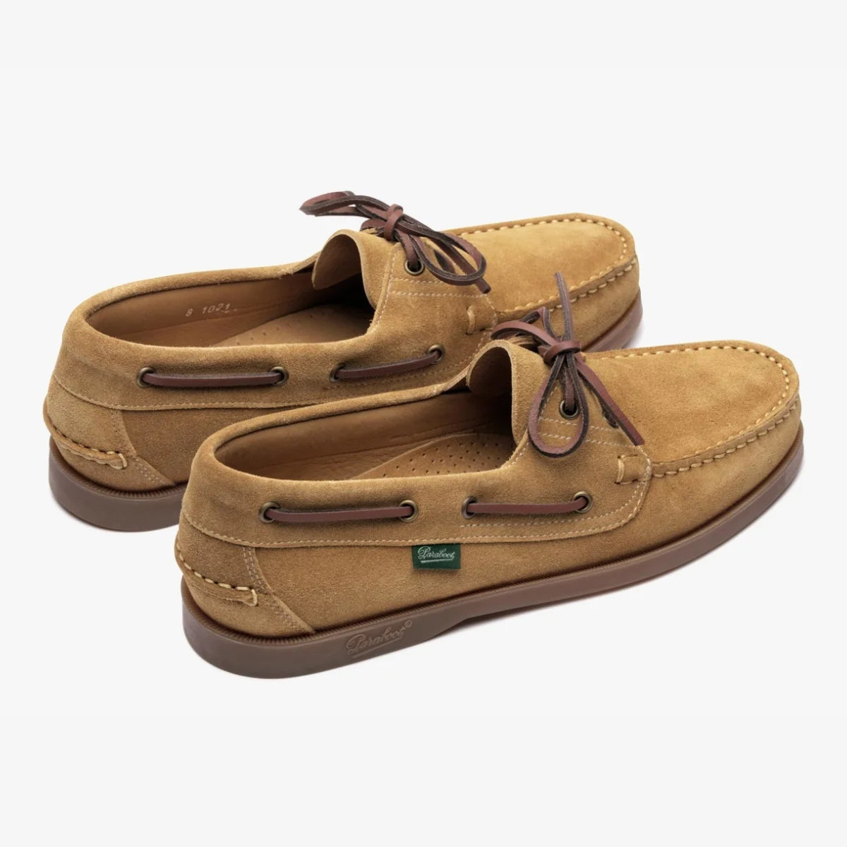 Paraboot Barth Marine Miel Velours Fauve Boat Shoes - The Noble Dandy