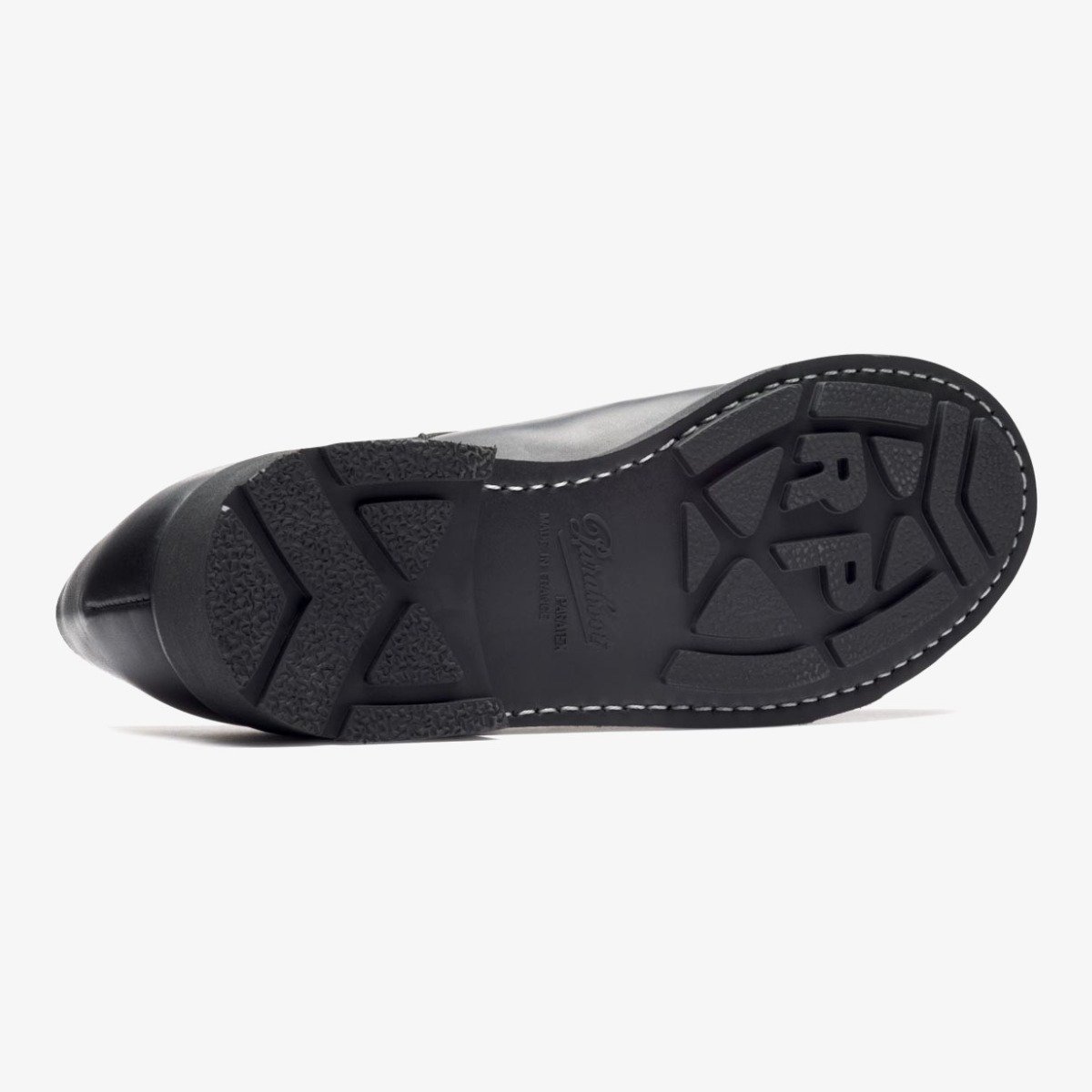 Paraboot Chambord noir apron toe derby shoes