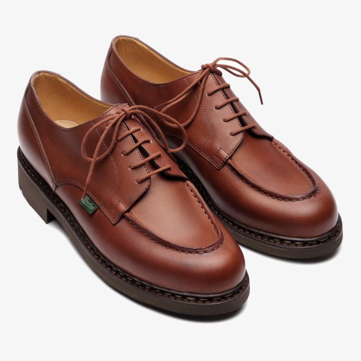 Paraboot Chambord Tex lisse marron derby shoes