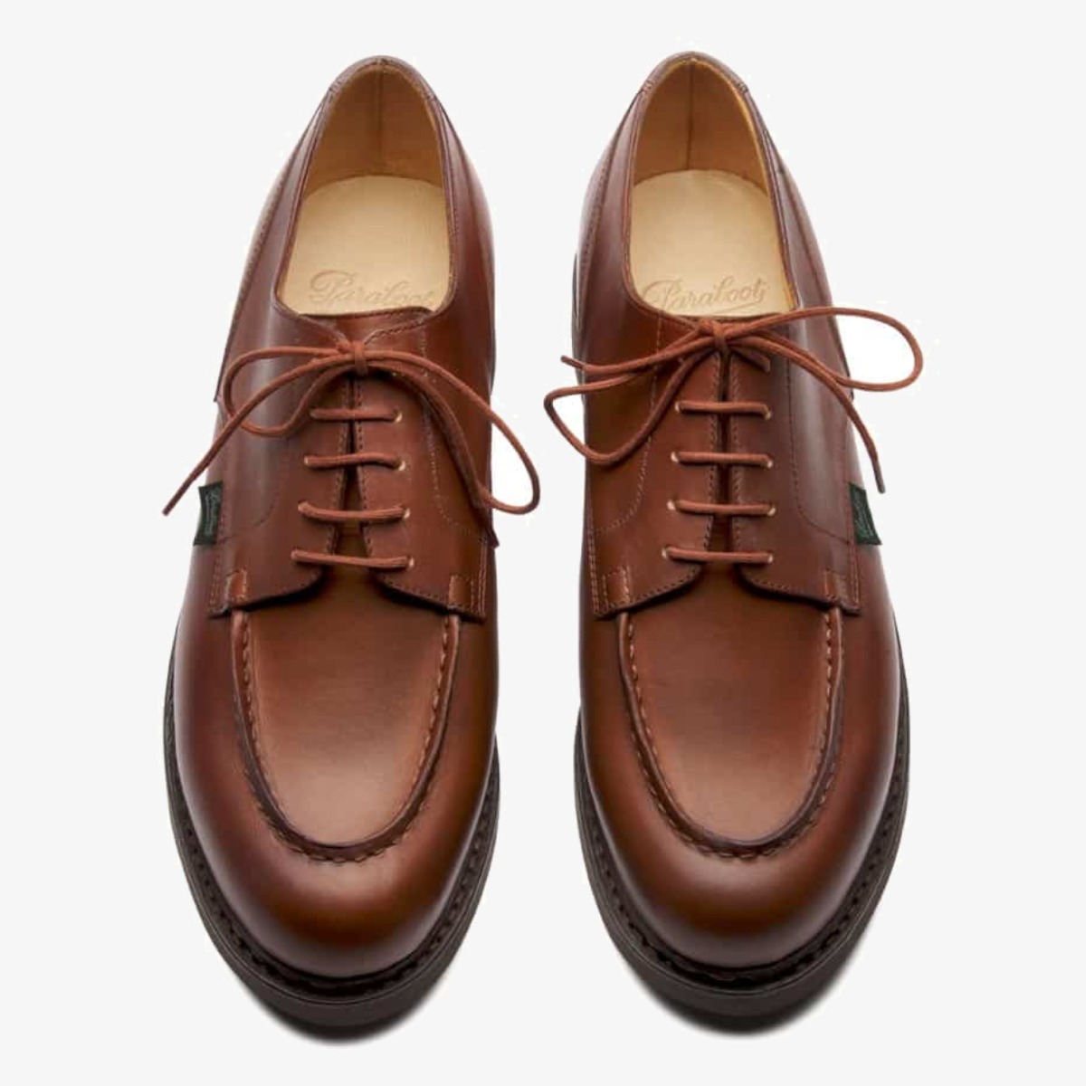 Paraboot Chambord Tex lisse marron derby shoes