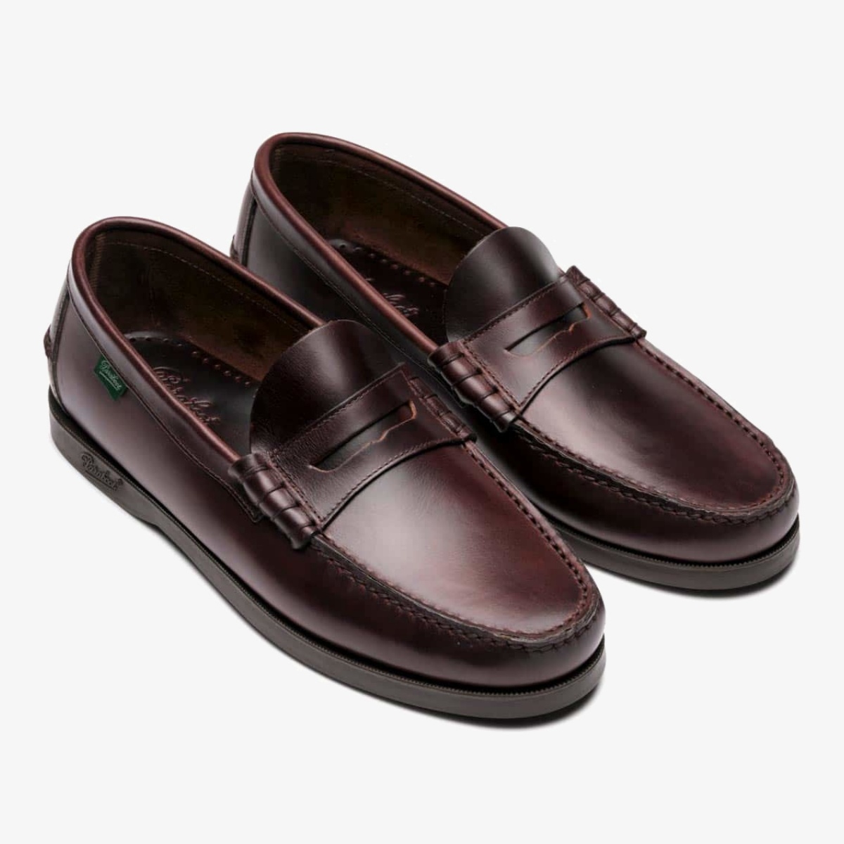 Paraboot Coraux Marine marron lisse América penny loafers