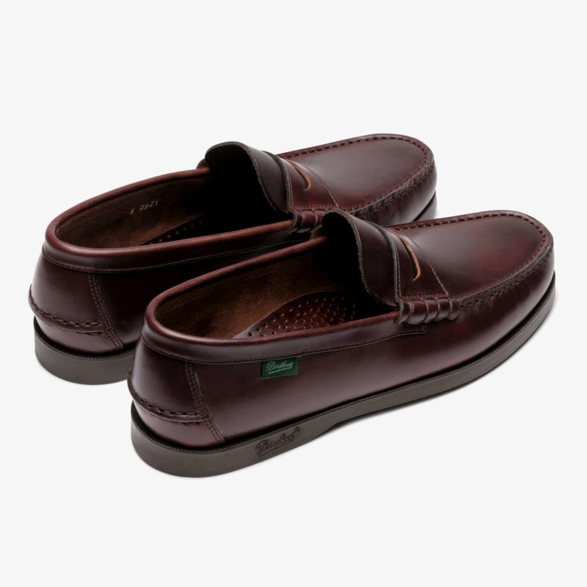 Paraboot Coraux Marine marron lisse América penny loafers