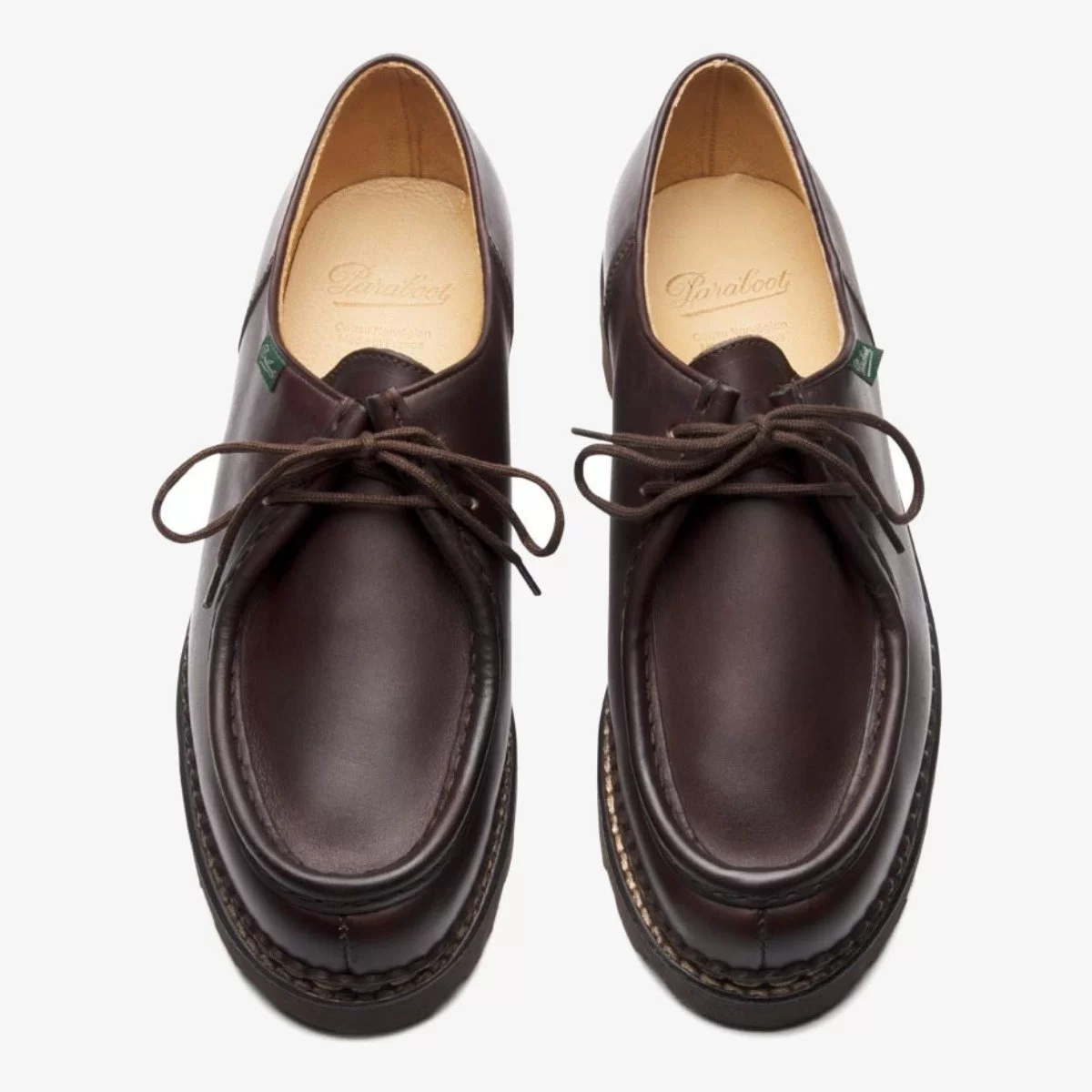 Paraboot Michael Café Moc Toe Derby Shoes - The Noble Dandy