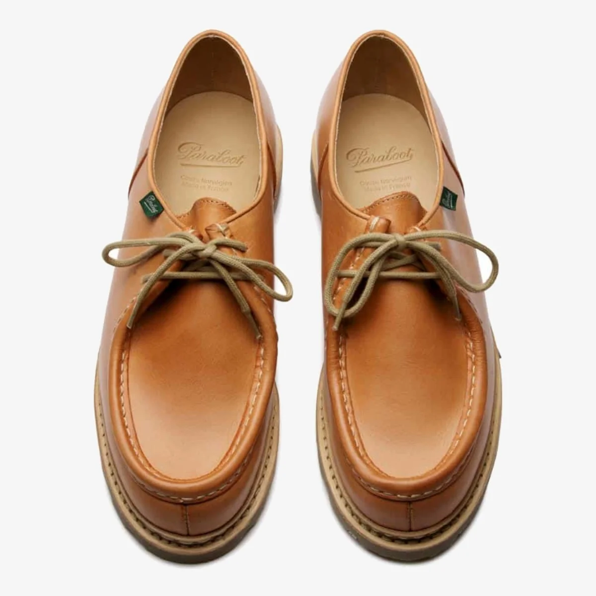 Paraboot Michael Marche vegetal camel derby shoes
