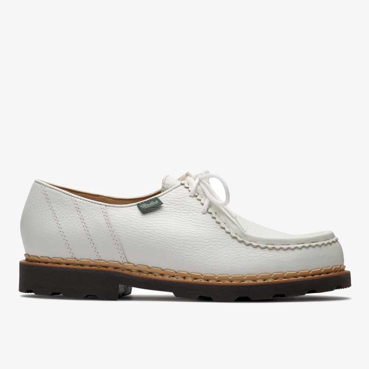 Paraboot Morzine Marche II grainé blanc derby shoes
