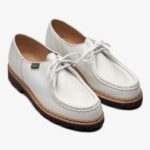 Paraboot Morzine Marche II grainé blanc derby shoes