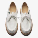 Paraboot Morzine Marche II grainé blanc derby shoes
