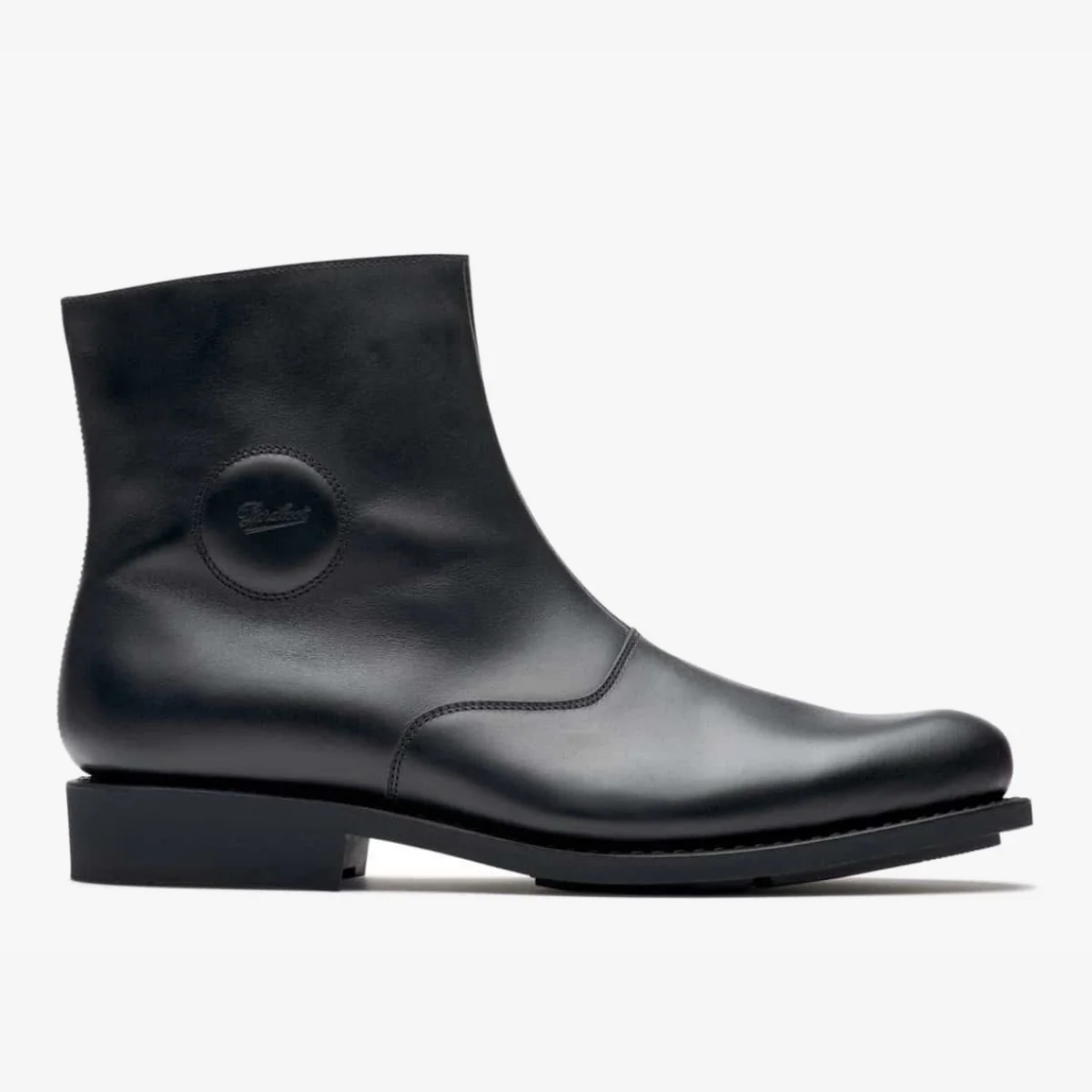 Paraboot Panama Actem lisse noir motorcycle boots