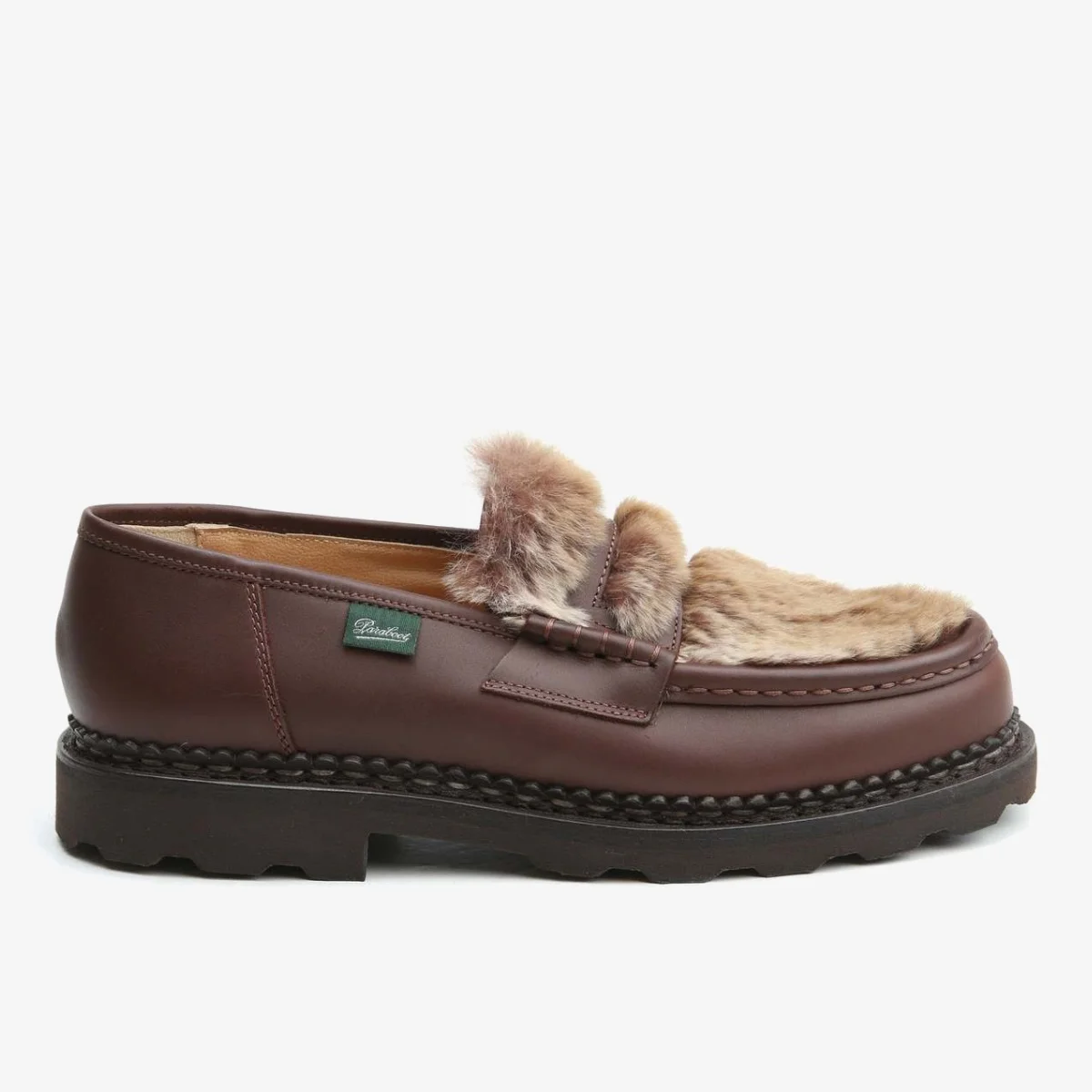 Paraboot Reims lapin Marche lisse chataigne penny loafers