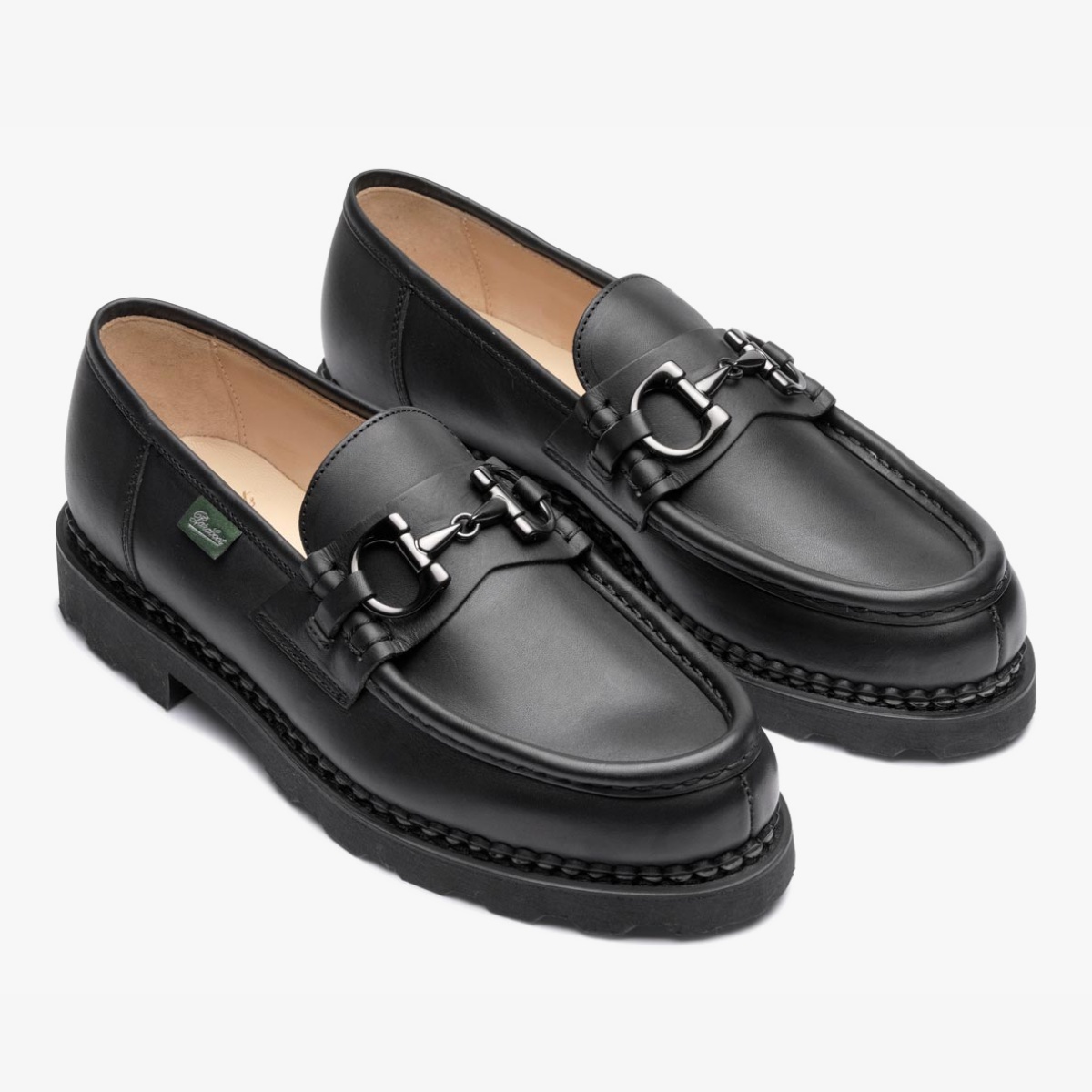 Paraboot Reims Marche Mors Lisse Noir Ink Loafers - The Noble Dandy