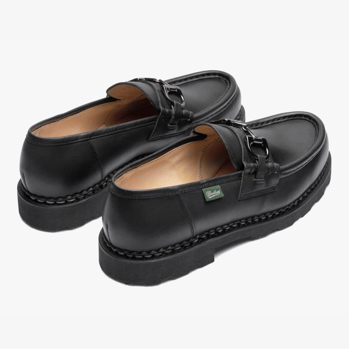 Paraboot Reims Marche Mors Lisse Noir Ink Loafers - The Noble Dandy