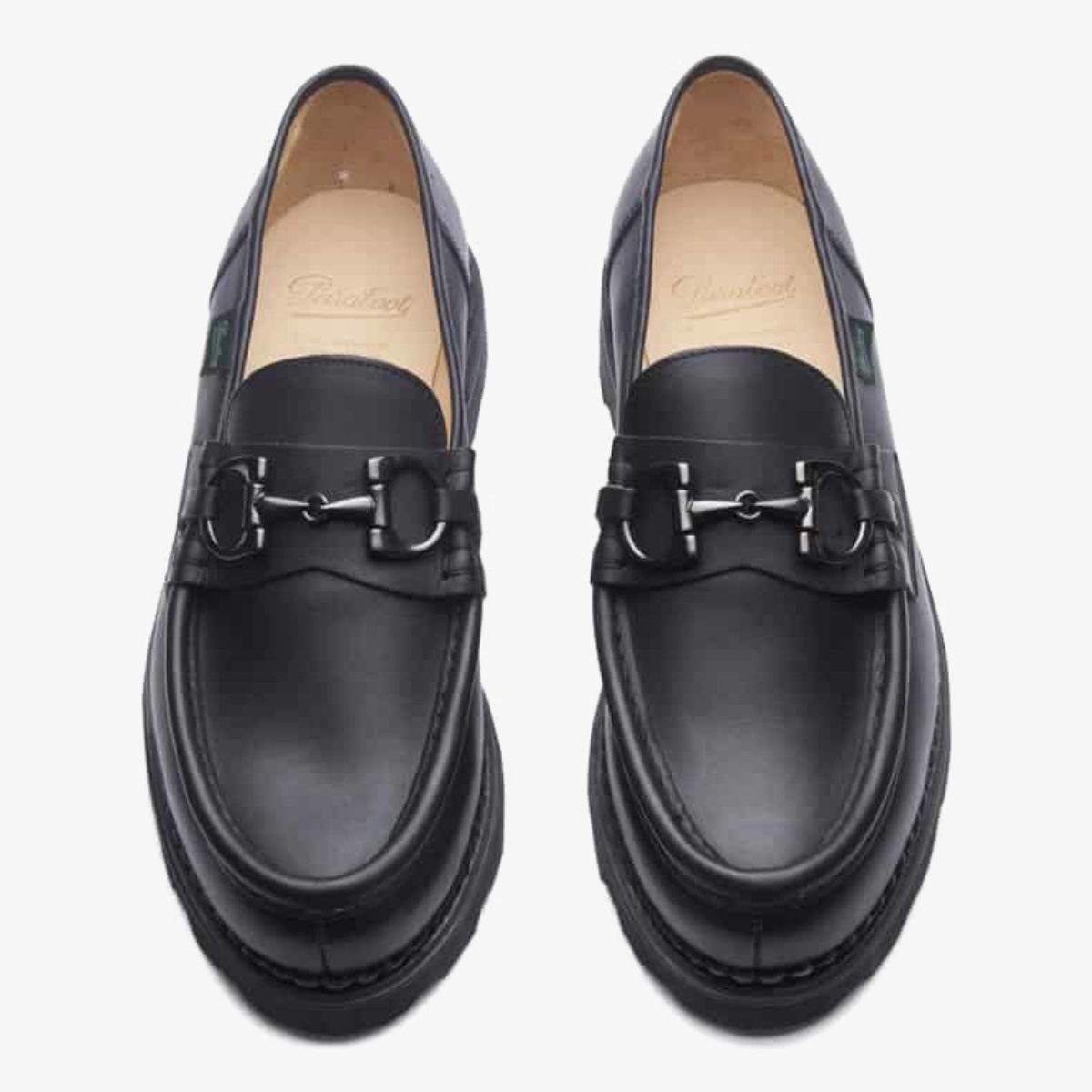 Paraboot Reims Marche Mors Lisse Noir Ink Loafers - The Noble Dandy