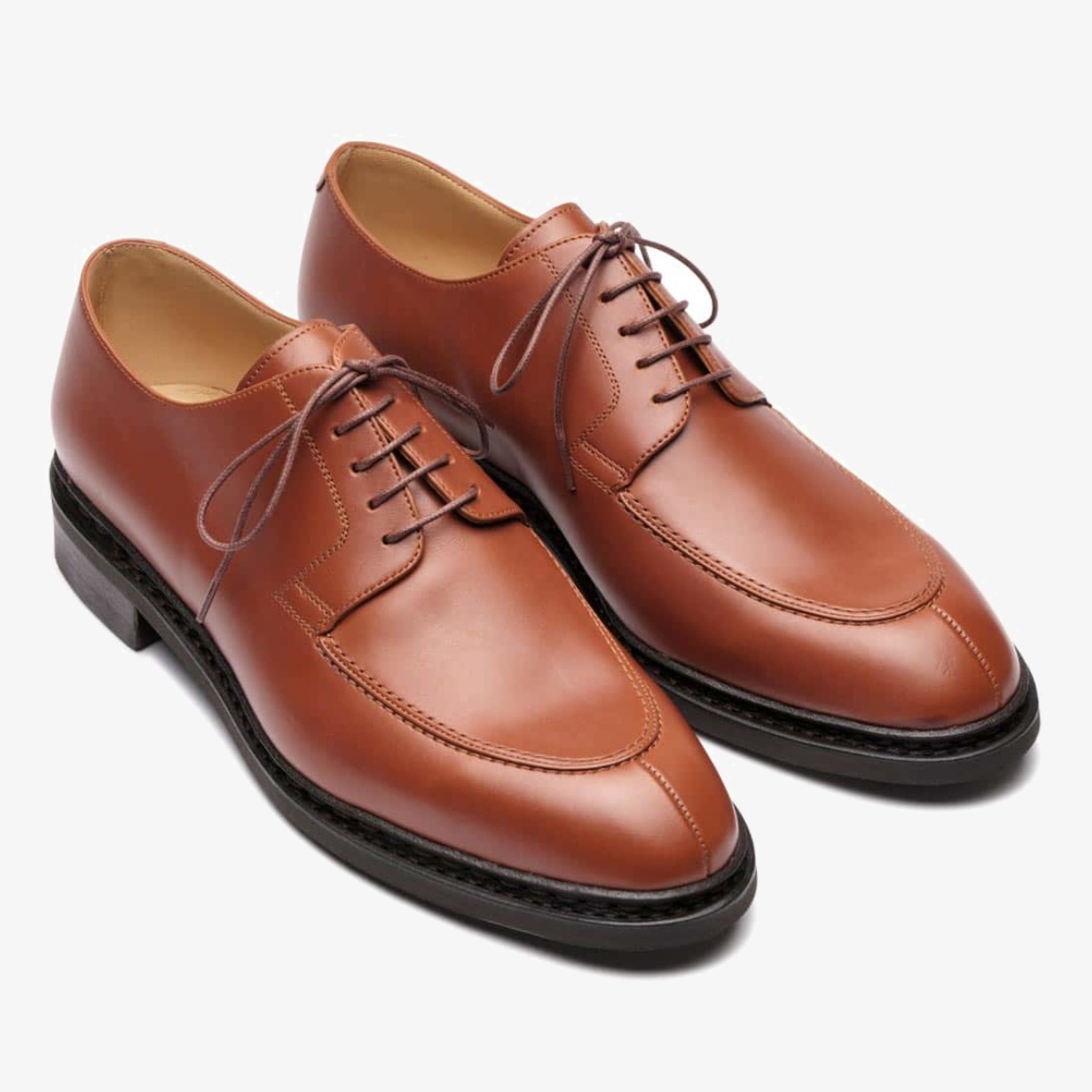 Paraboot Rousseau actem lisse bourbon derby shoes